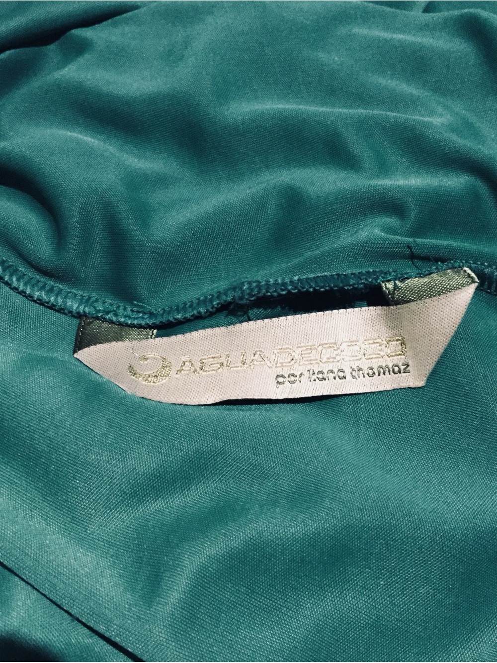 AGUA DE COCO TEAL HALTER MAXI DRESS. - Picture 9 of 10